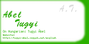 abel tugyi business card
